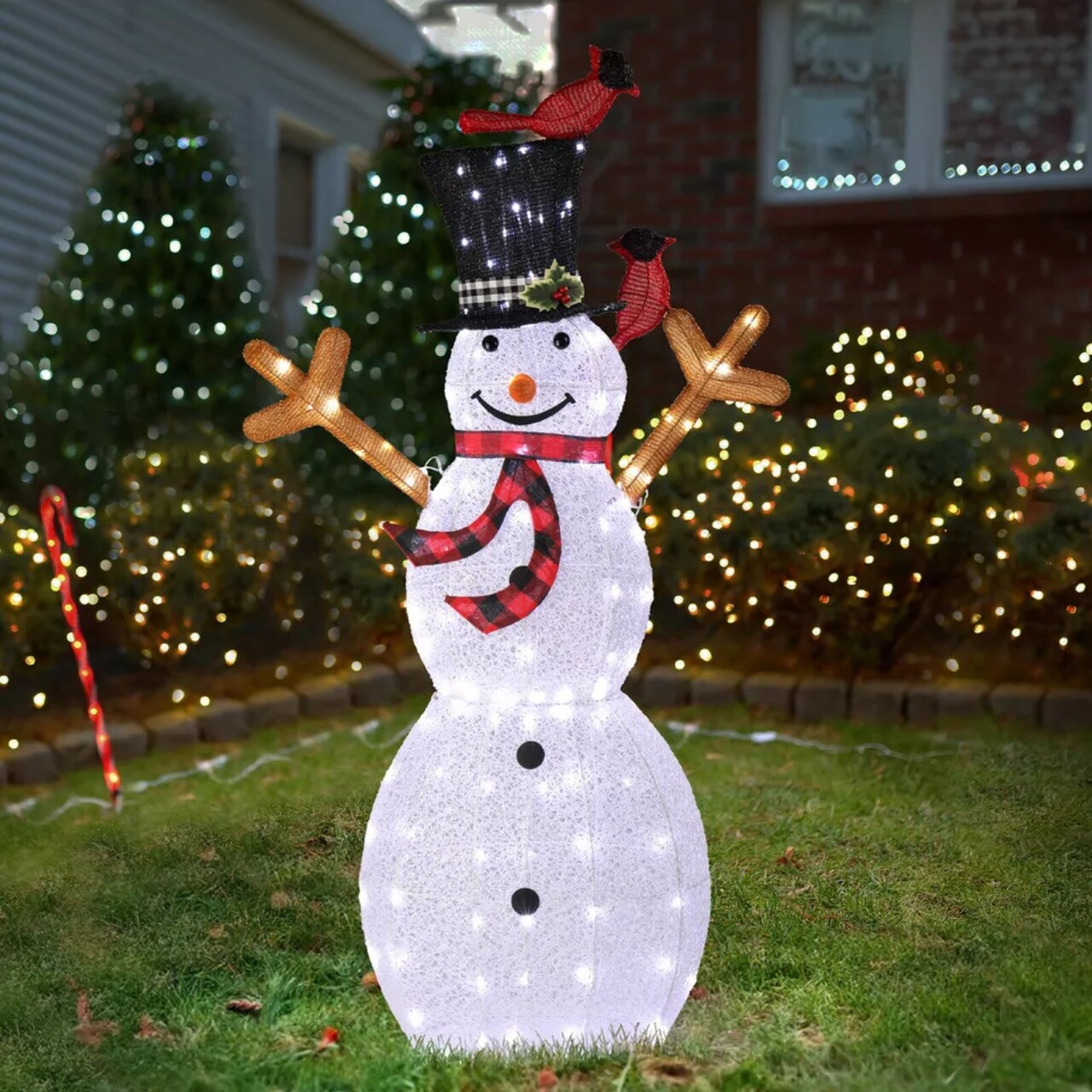 Kitcheniva Lighted Snowman & Birds With 170 LED Outdoor Christmas Decoration